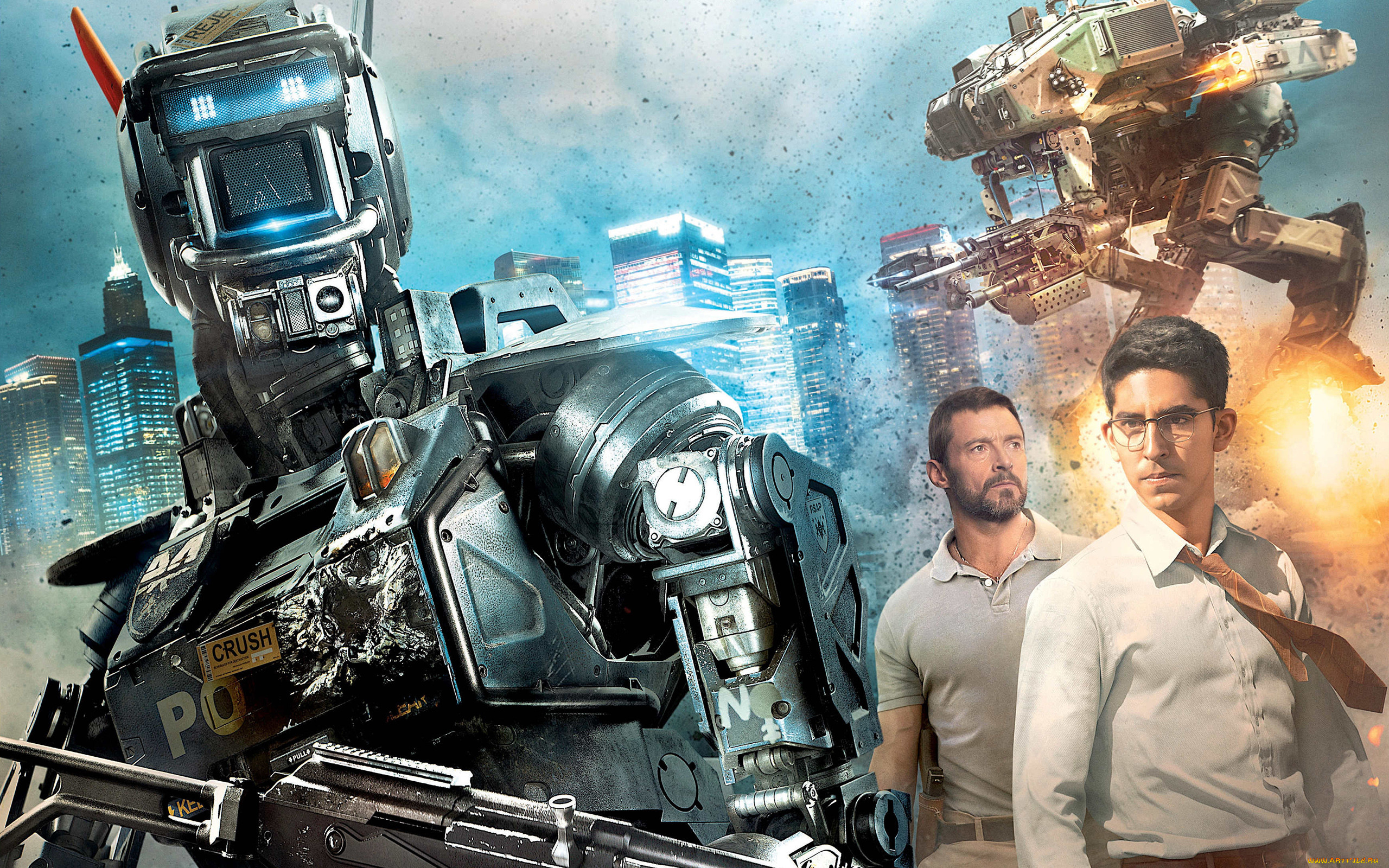  , chappie, , , , hugh, jackman, , , , , dev, patel, , , sharlto, copley, , , , , 